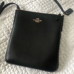 COPY - COACH black leather crossbody